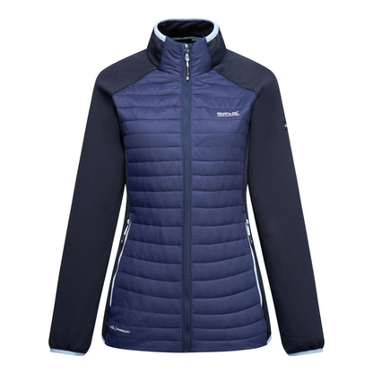 Navy Skyway - Front - Regatta Womens-Ladies Clumber Hybrid Jacket