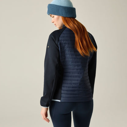 Navy Skyway - Close up - Regatta Womens-Ladies Clumber Hybrid Jacket
