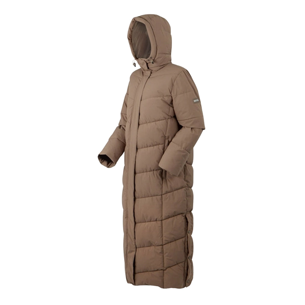 Mocha - Side - Regatta Womens-Ladies Eloria Padded Jacket