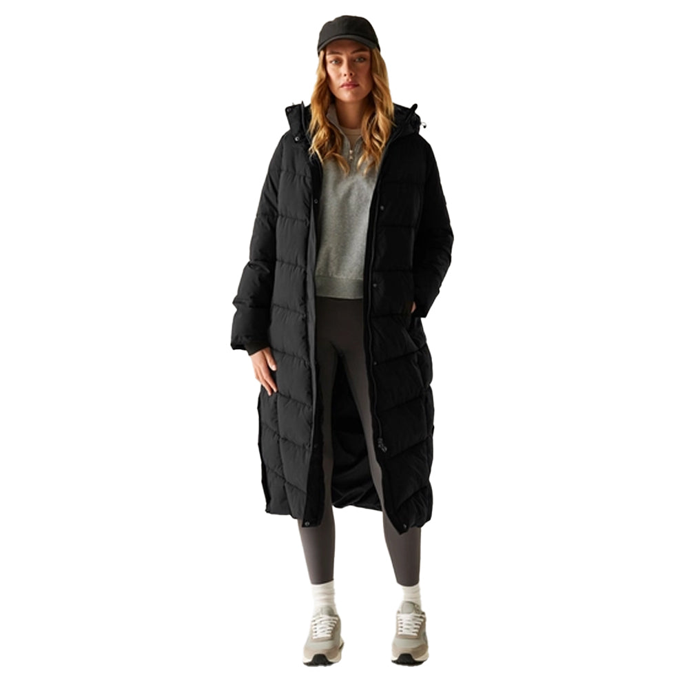 Black - Close up - Regatta Womens-Ladies Eloria Padded Jacket