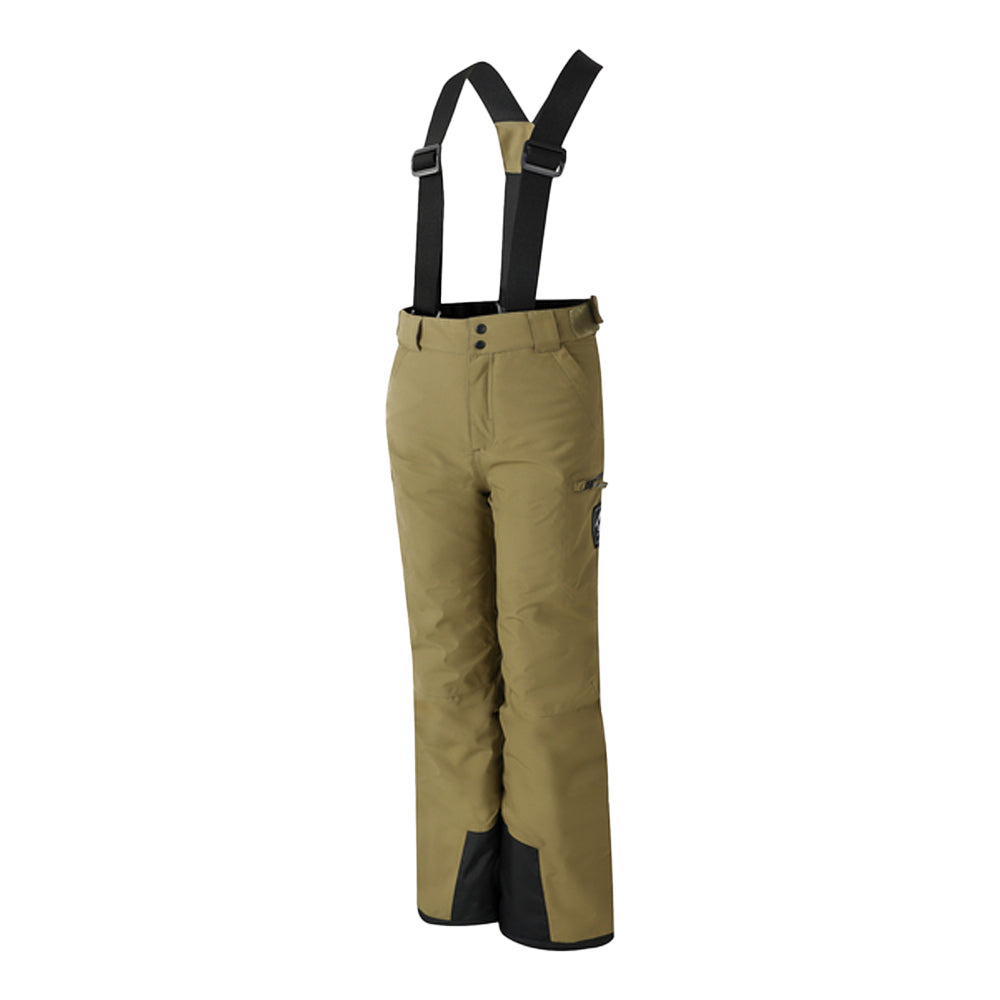 Martini Olive - Side - Dare 2B Childrens-Kids Pow II Waterproof Ski Trousers