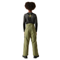 Martini Olive - Pack Shot - Dare 2B Childrens-Kids Pow II Waterproof Ski Trousers
