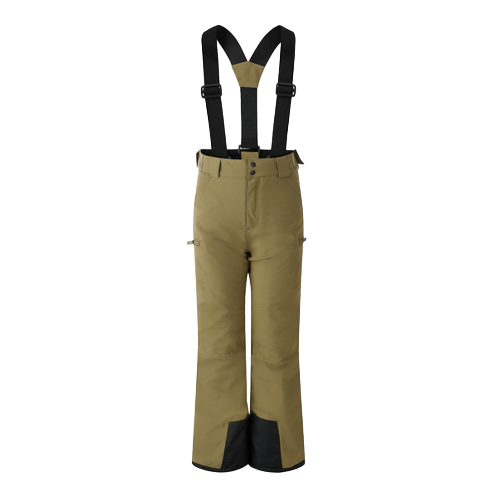 Martini Olive - Front - Dare 2B Childrens-Kids Pow II Waterproof Ski Trousers