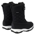 Black - Close up - Regatta Childrens-Kids Leather Snow Boots