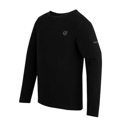 Black - Lifestyle - Dare 2B Childrens-Kids Plain Thermal Base Layer Set