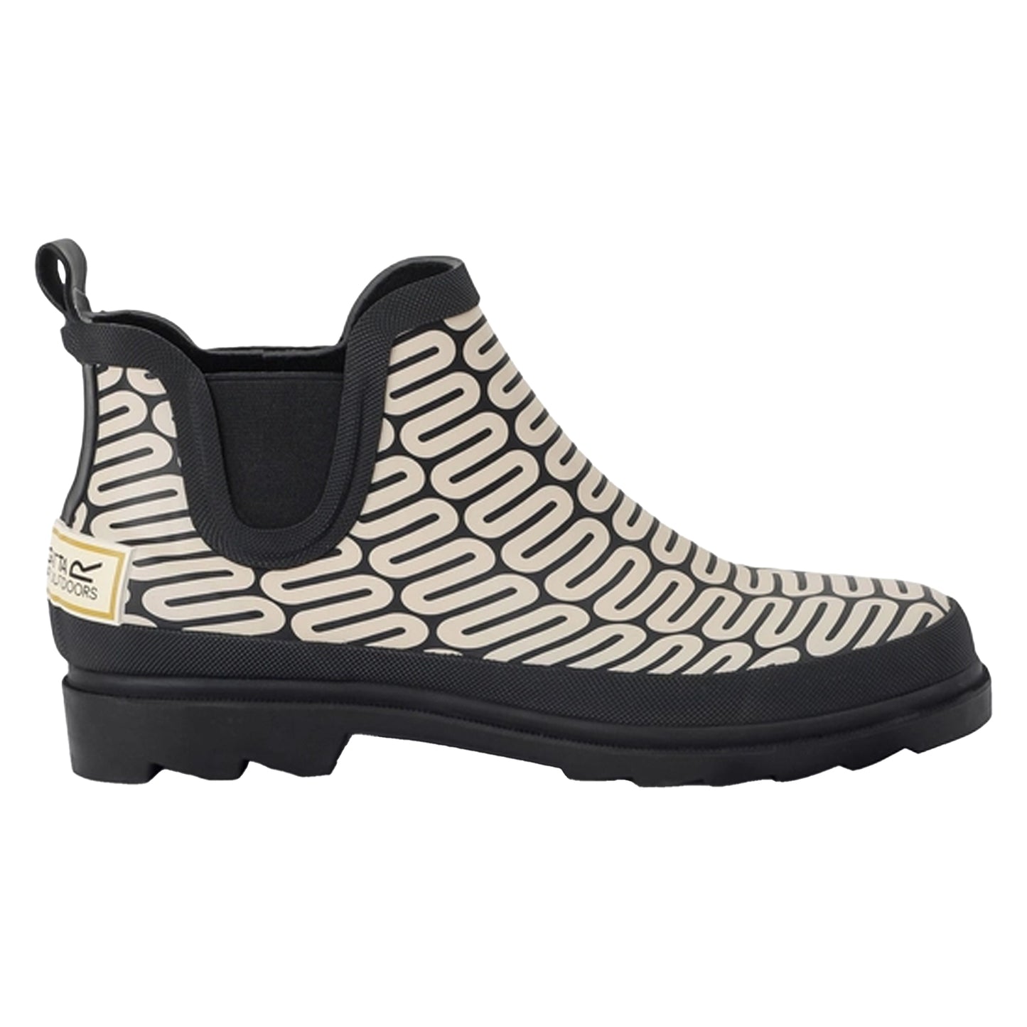 Monochrome - Back - Regatta Womens-Ladies Orla Kiely Wiggle Mid Cut Wellington Boots