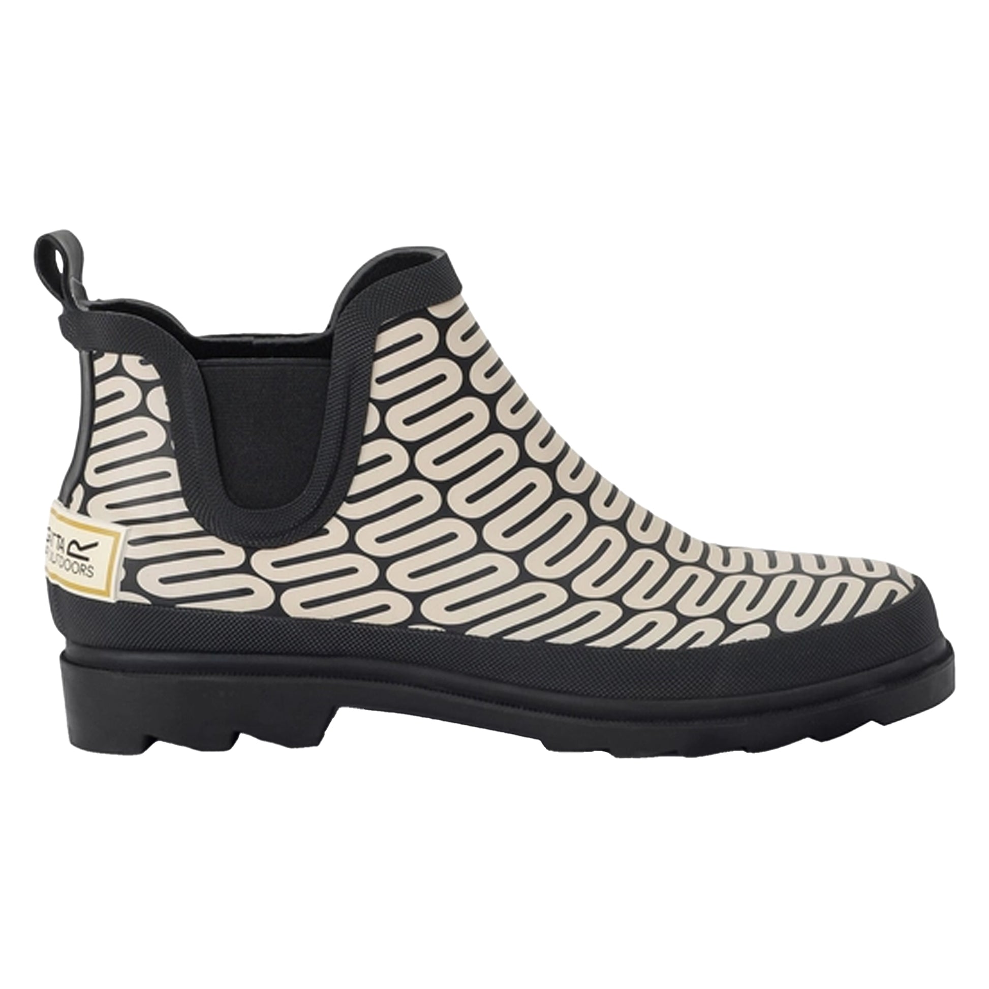 Monochrome - Back - Regatta Womens-Ladies Orla Kiely Wiggle Mid Cut Wellington Boots