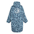 Storm Blue-Nordic Blue - Back - Dare 2B Childrens-Kids Leopard Print Waterproof Changing Robe