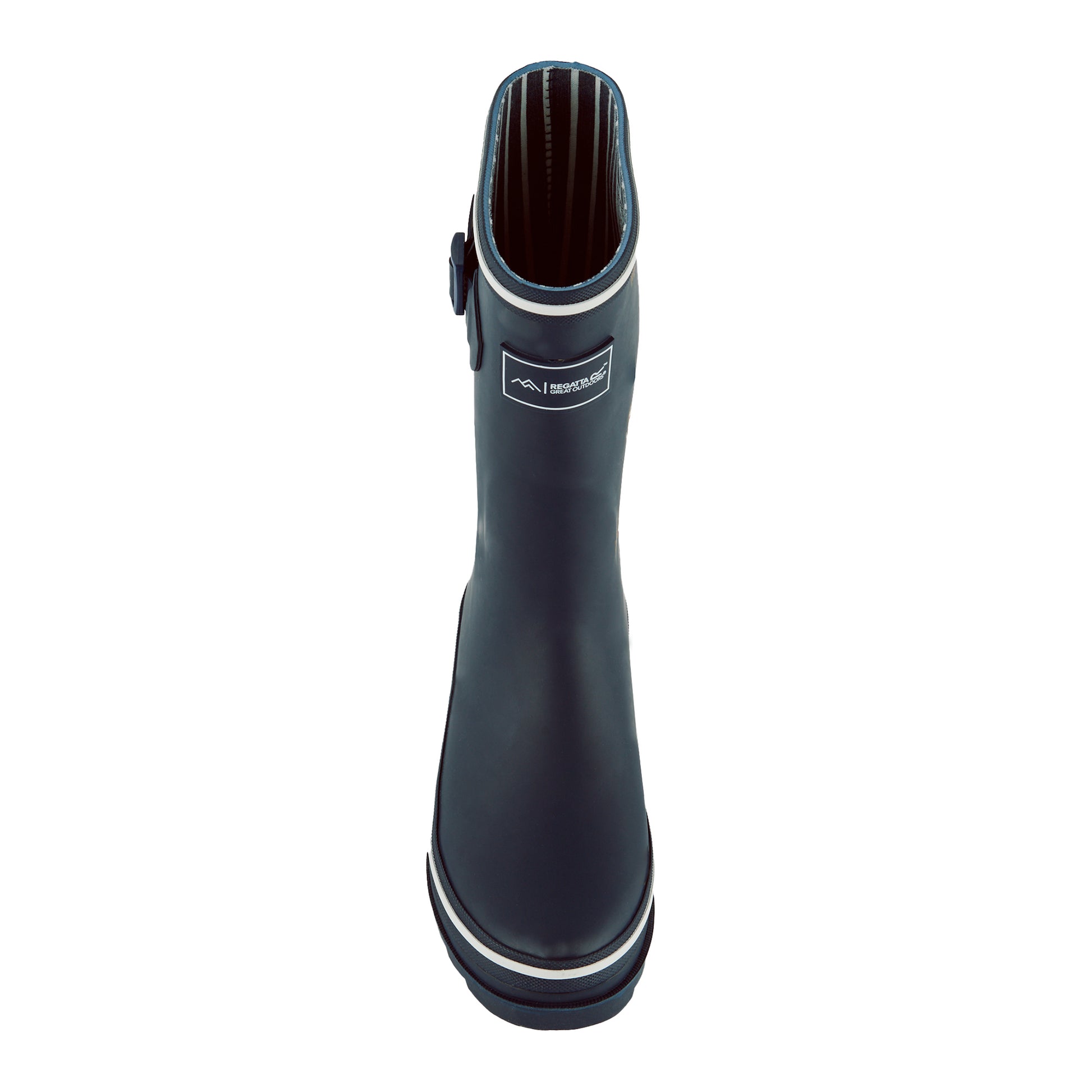 Navy - Pack Shot - Regatta Womens-Ladies Amelia Logo Wellington Boots