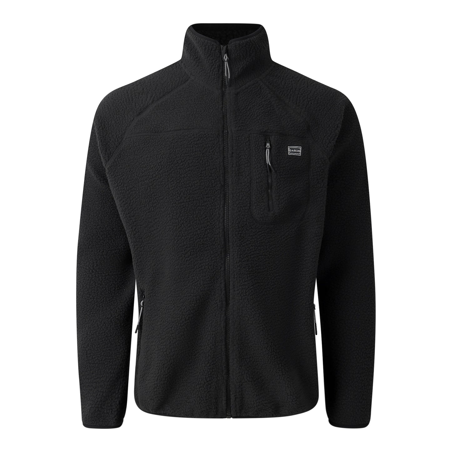 Black - Front - Dare 2B Mens Camber Recycled Polyester Fleece