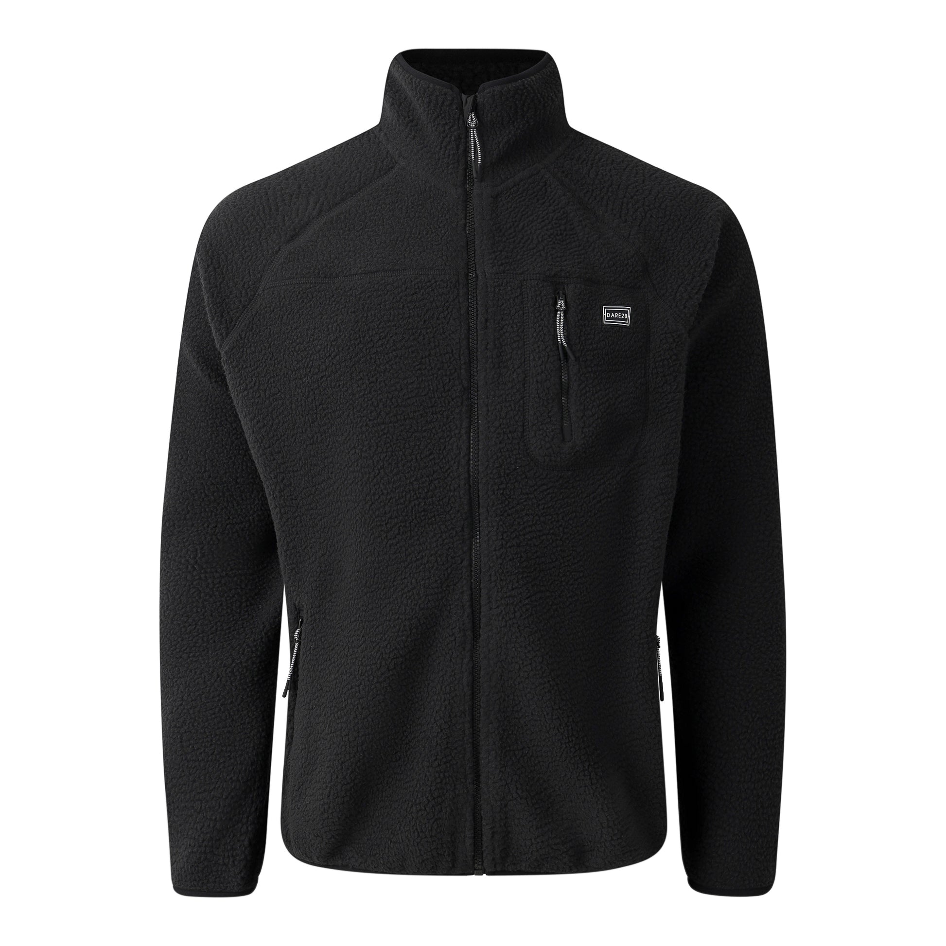 Black - Front - Dare 2B Mens Camber Recycled Polyester Fleece