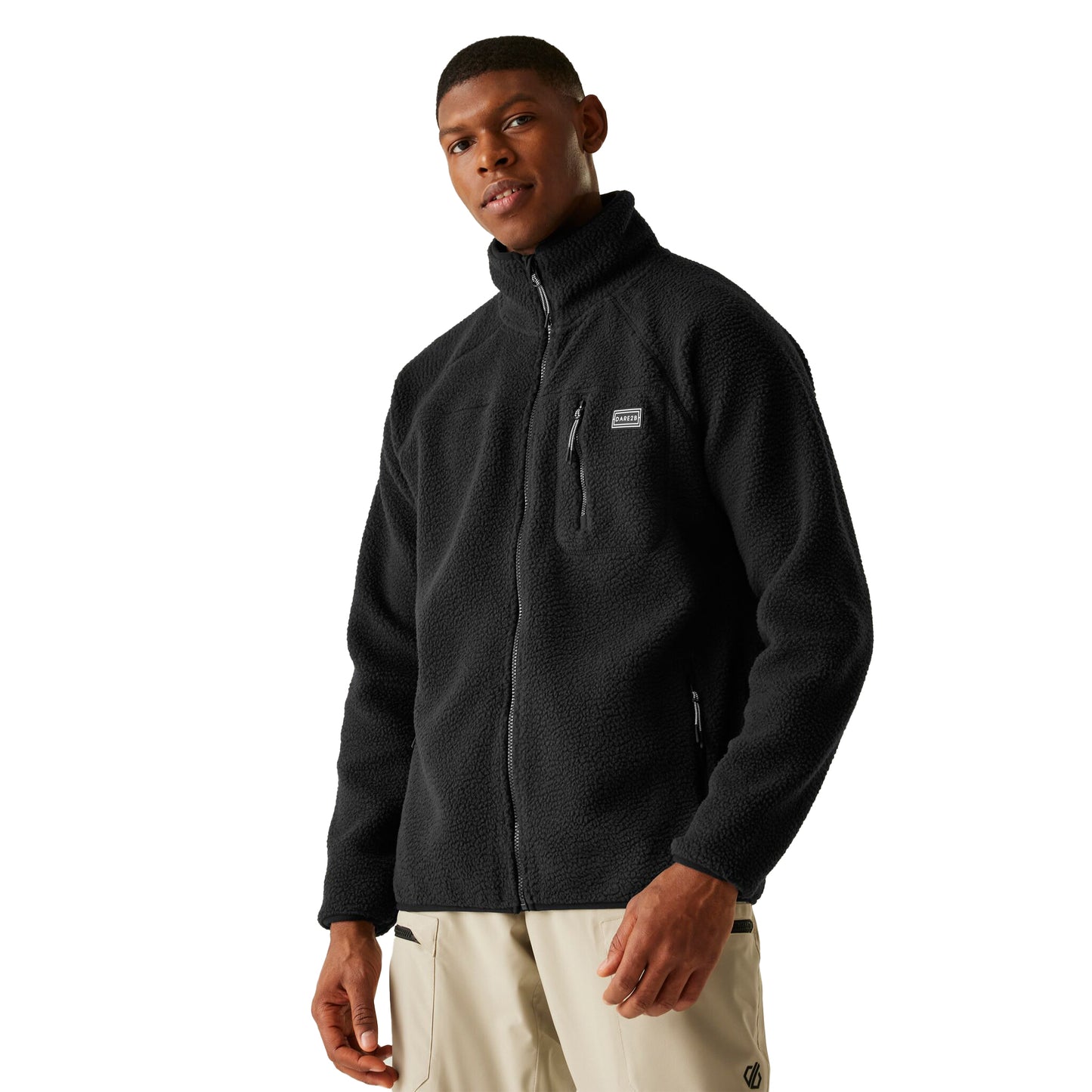 Black - Lifestyle - Dare 2B Mens Camber Recycled Polyester Fleece