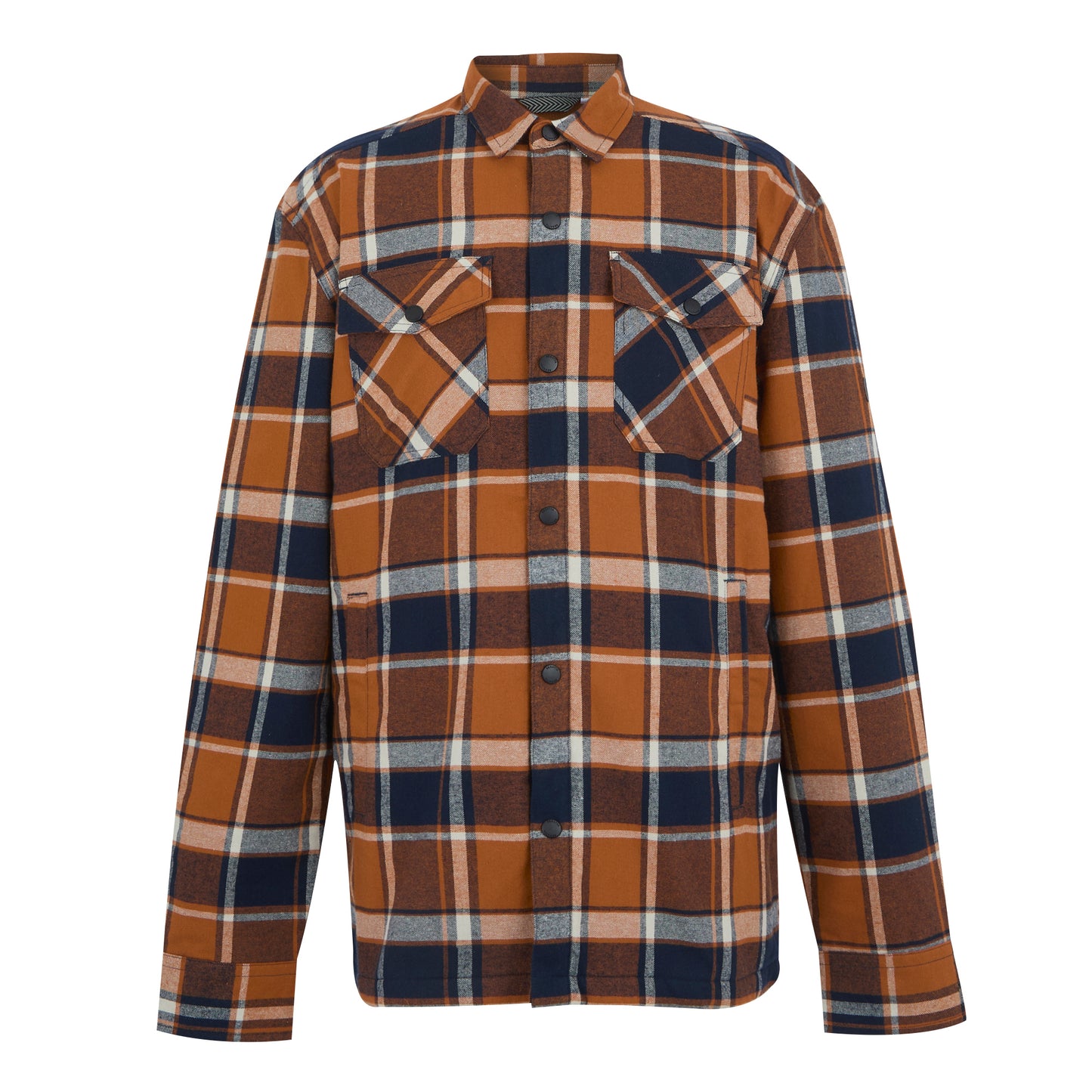 Glazed Ginger-Navy - Front - Regatta Mens Spennith Shacket