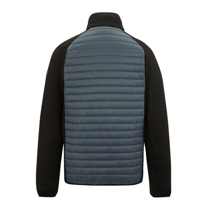 Storm Grey-Black - Back - Regatta Mens Clumber Hybrid Jacket
