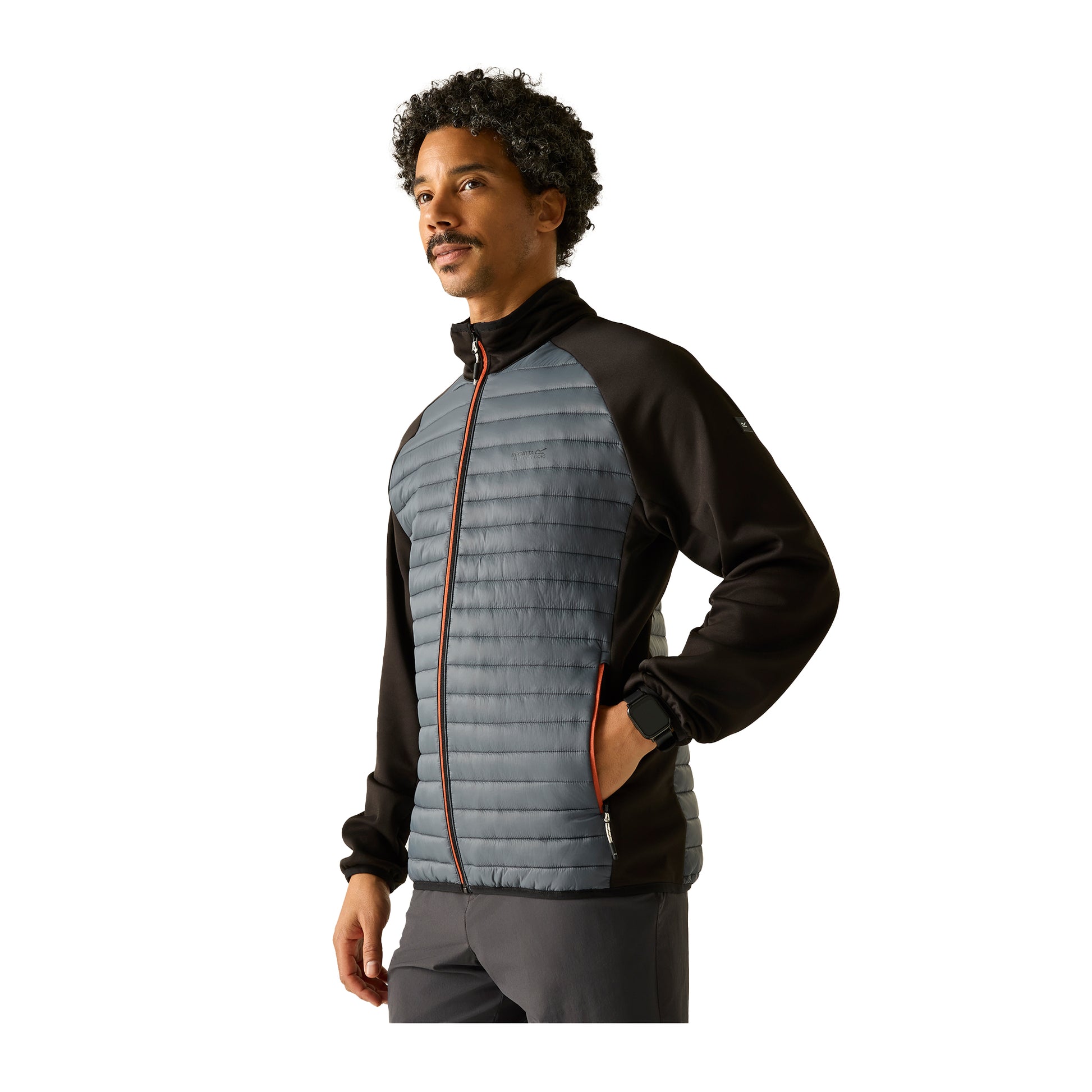 Storm Grey-Black - Lifestyle - Regatta Mens Clumber Hybrid Jacket