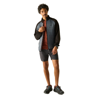 Storm Grey-Black - Pack Shot - Regatta Mens Clumber Hybrid Jacket