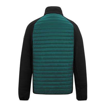 Mediterranean Green-Black - Back - Regatta Mens Clumber Hybrid Jacket