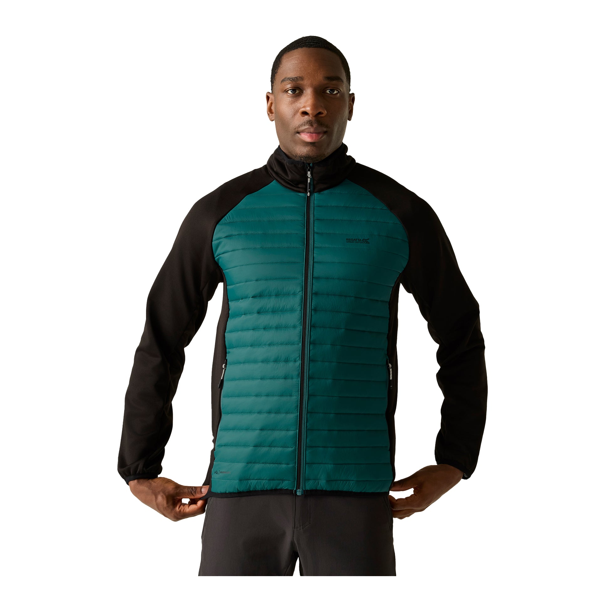 Mediterranean Green-Black - Lifestyle - Regatta Mens Clumber Hybrid Jacket