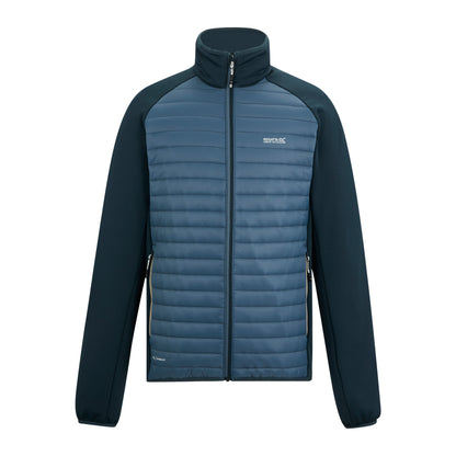 China Blue-Night Sky - Front - Regatta Mens Clumber Hybrid Jacket