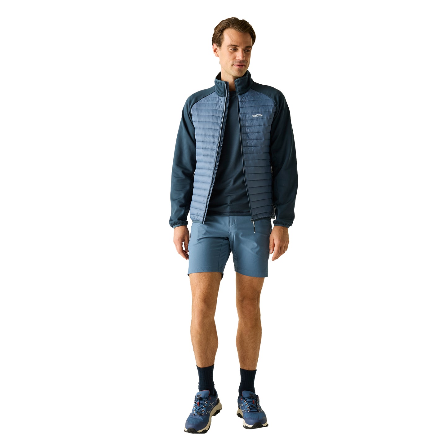 China Blue-Night Sky - Pack Shot - Regatta Mens Clumber Hybrid Jacket