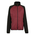 Dark Maroon-Black - Front - Regatta Mens Clumber Hybrid Jacket