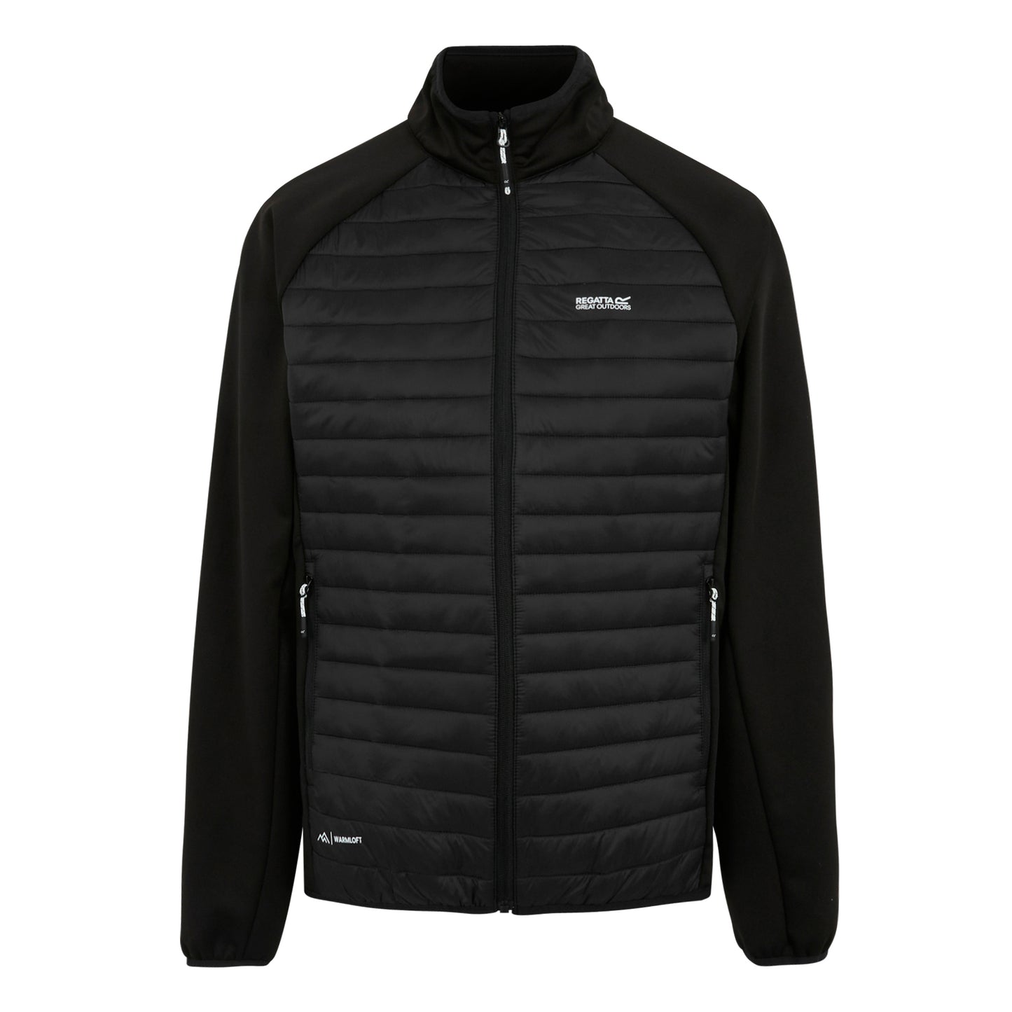 Black - Front - Regatta Mens Clumber Hybrid Jacket