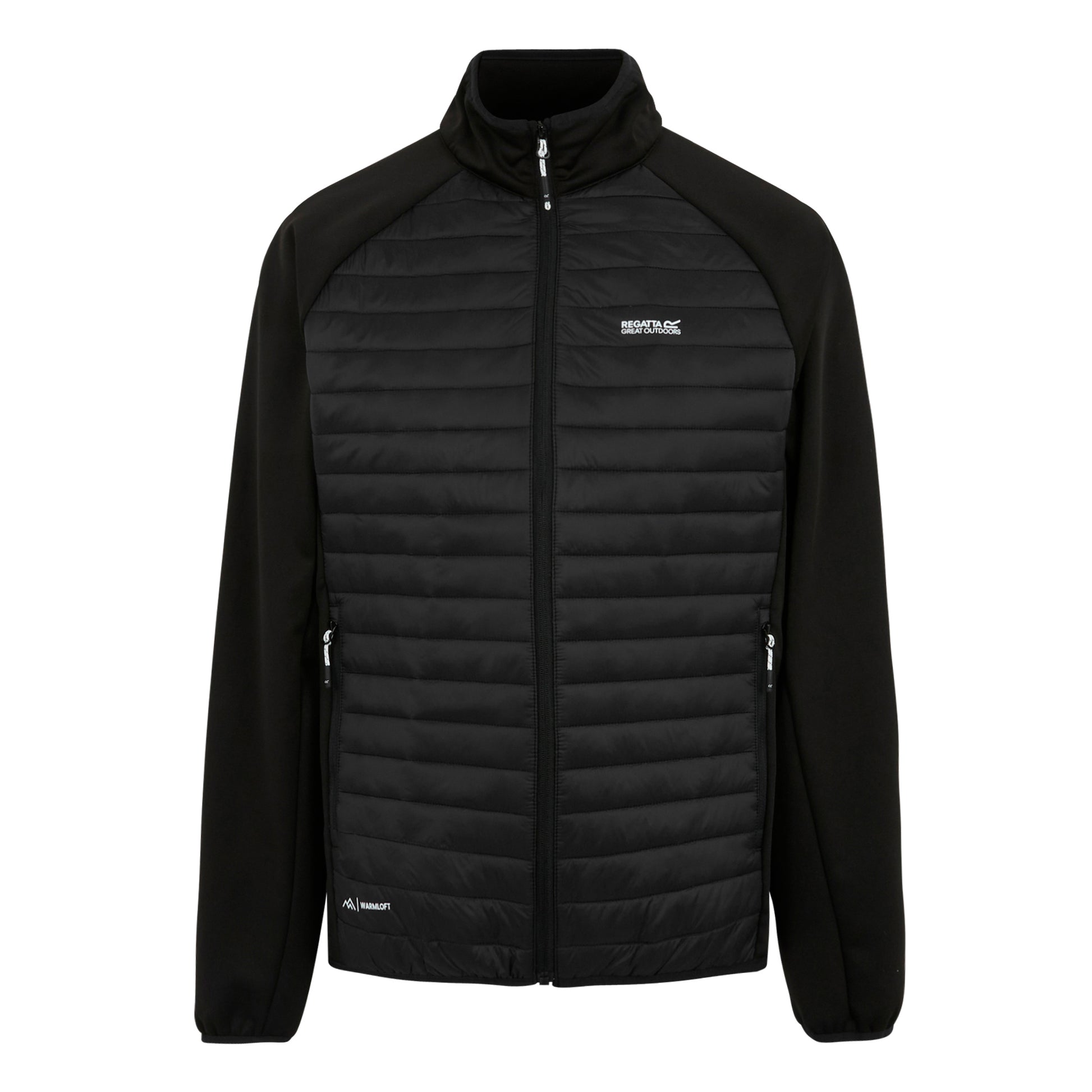 Black - Front - Regatta Mens Clumber Hybrid Jacket