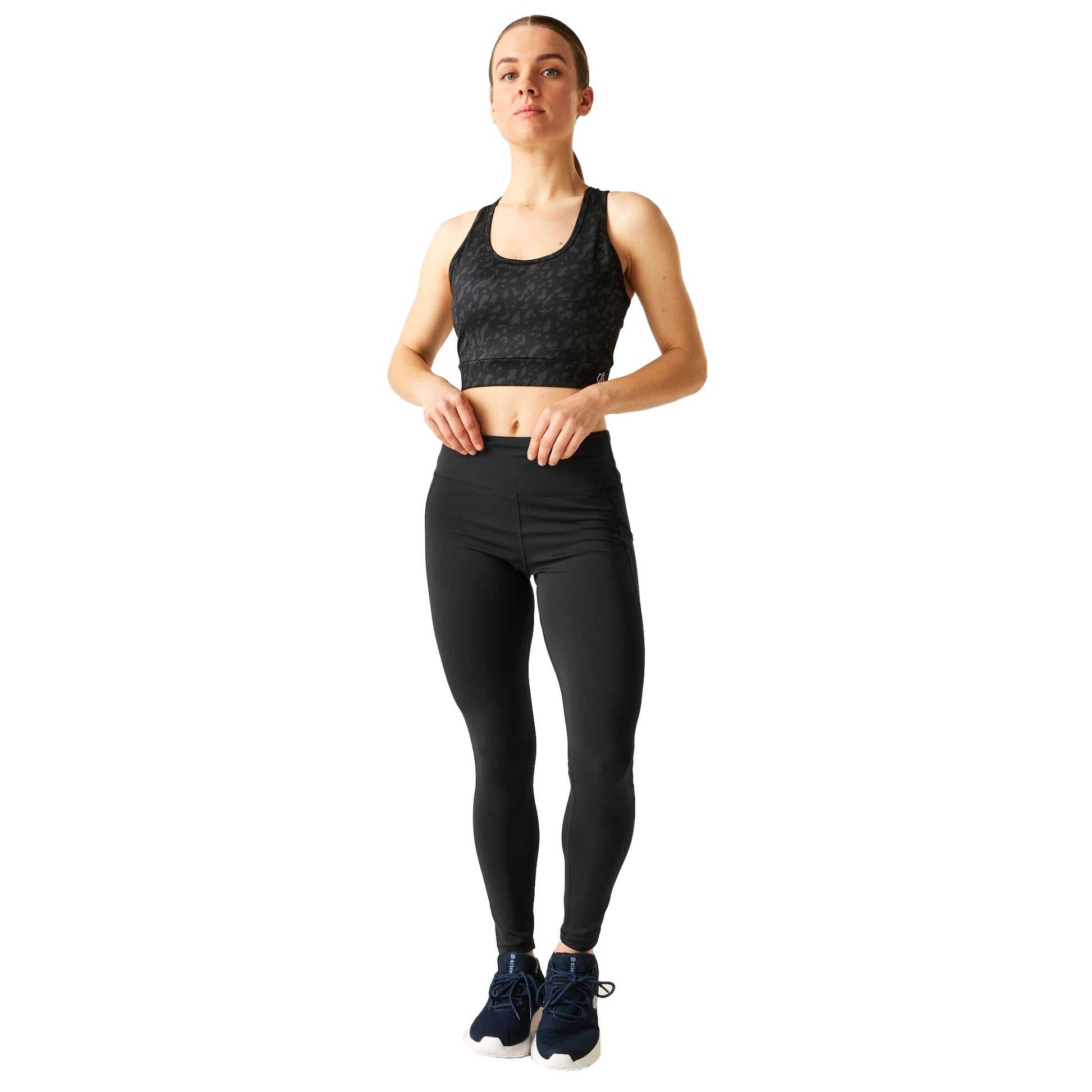 Black - Lifestyle - Dare 2B Womens-Ladies Influential II Energetic Print Leggings