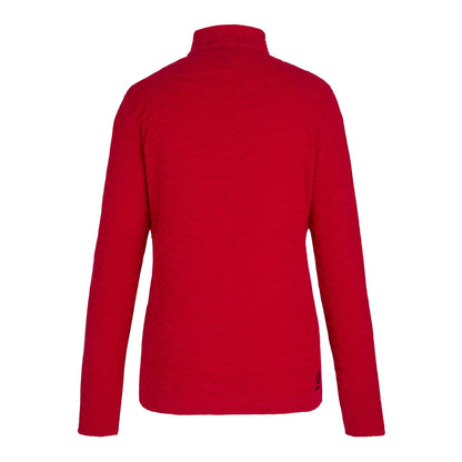 True Red - Back - Dare 2B Womens-Ladies Glamourize III Quilted Quarter Zip Midlayer
