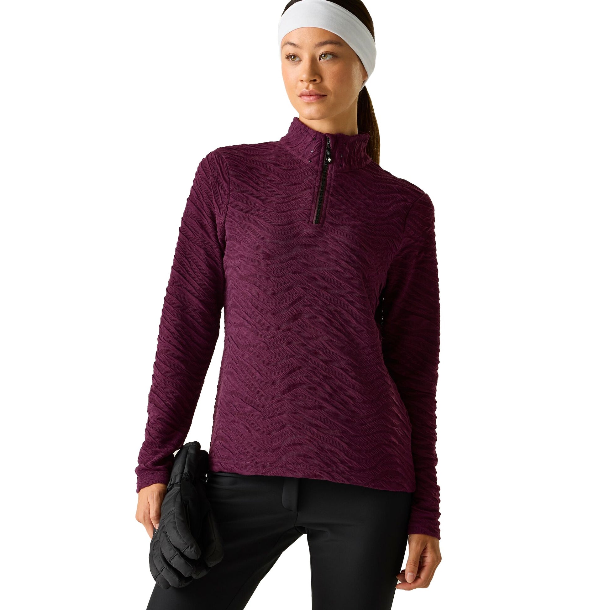 Fig - Lifestyle - Dare 2B Womens-Ladies Glamourize III Quilted Quarter Zip Midlayer