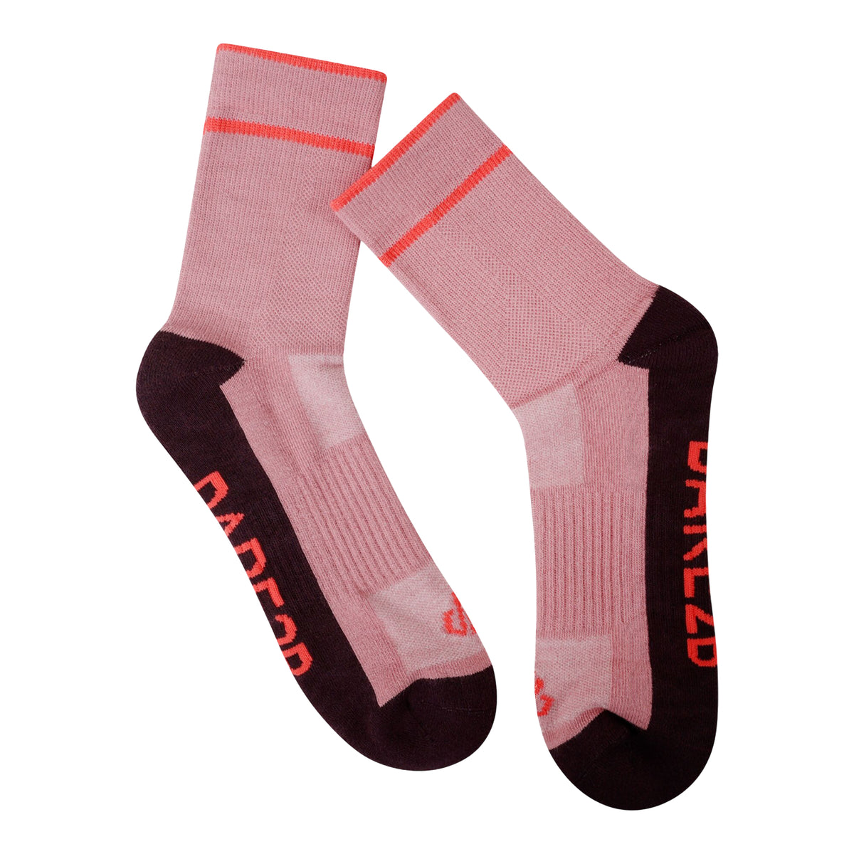 Lilas-Plum-Peach Bloom - Back - Dare 2B Unisex Adult Endurance Walking Socks