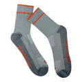 Lead Grey-Stormy Weather-Spicy Orange - Back - Dare 2B Unisex Adult Endurance Walking Socks