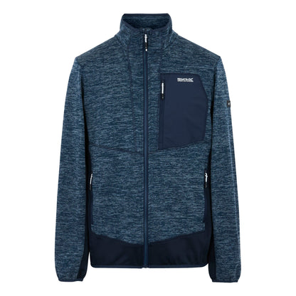 Moonlight Denim-Navy Marl - Front - Regatta Mens Baslinn Fleece Jacket