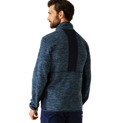Moonlight Denim-Navy Marl - Pack Shot - Regatta Mens Baslinn Fleece Jacket