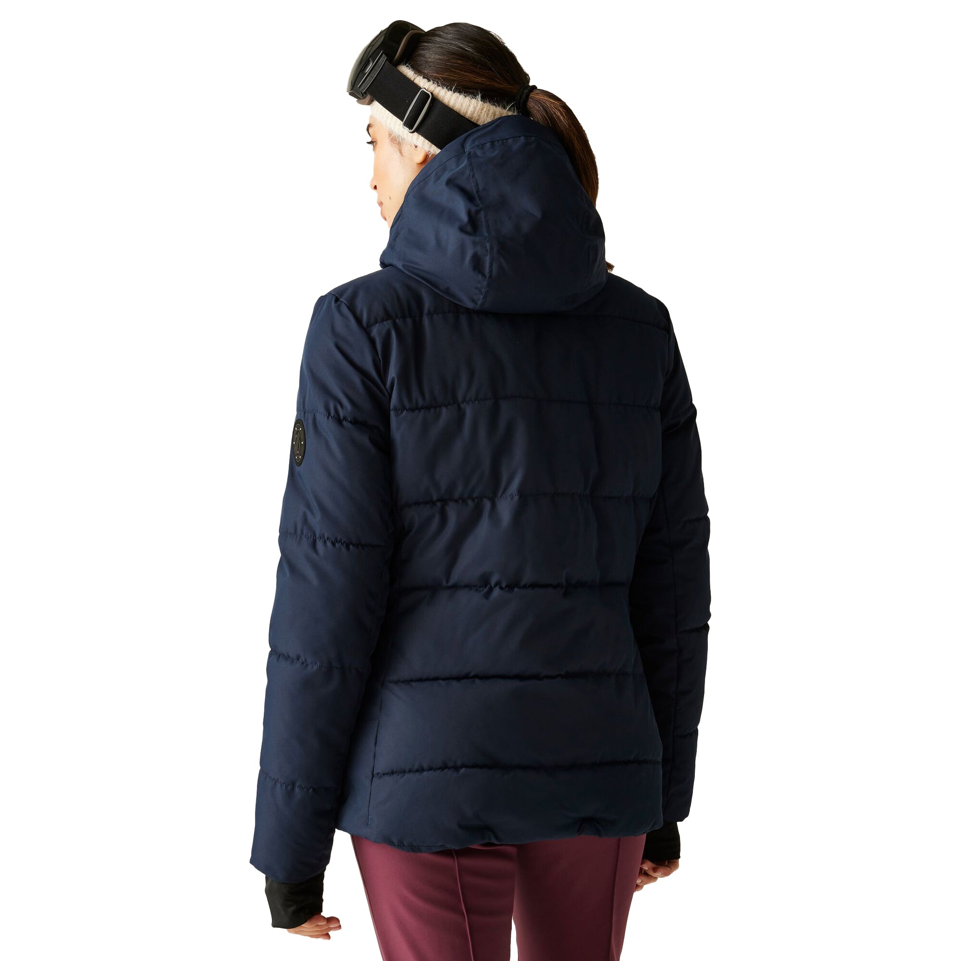 Navy - Pack Shot - Dare 2B Womens-Ladies Glacier Ski Jacket