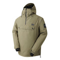 Olive Green - Side - Dare 2B Mens Freeride II Colour Block Overhead Ski Jacket