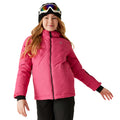 Hot Pink - Side - Dare 2B Childrens-Kids Impose V Ski Jacket