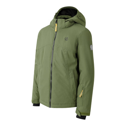 Martini Olive - Side - Dare 2B Childrens-Kids Impose V Ski Jacket