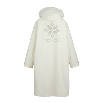White - Back - Regatta Womens-Ladies Waterproof Changing Robe