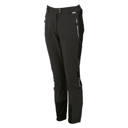 Black - Side - Regatta Womens-Ladies Mountain Walking Trousers
