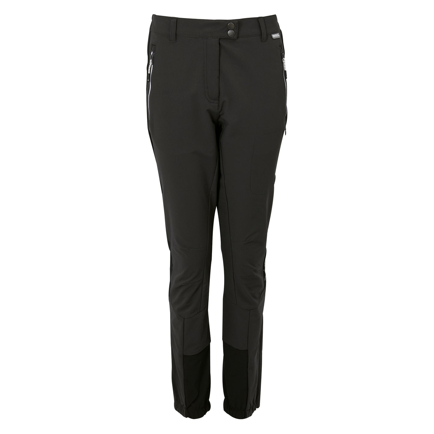 Black - Front - Regatta Womens-Ladies Mountain Walking Trousers