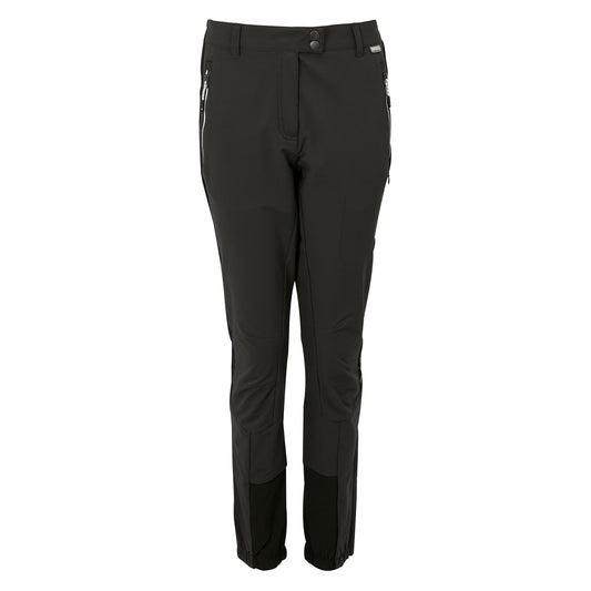 Black - Front - Regatta Womens-Ladies Mountain Walking Trousers
