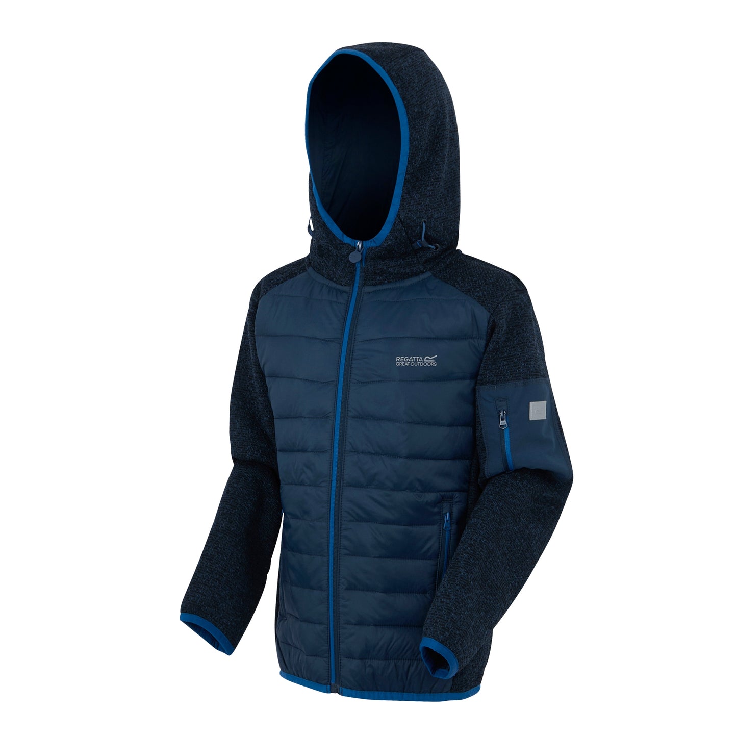 Moonlight Denim - Side - Regatta Childrens-Kids Newhill Hybrid Jacket