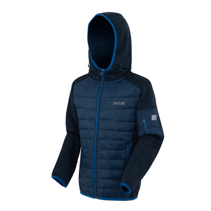 Moonlight Denim - Side - Regatta Childrens-Kids Newhill Hybrid Jacket