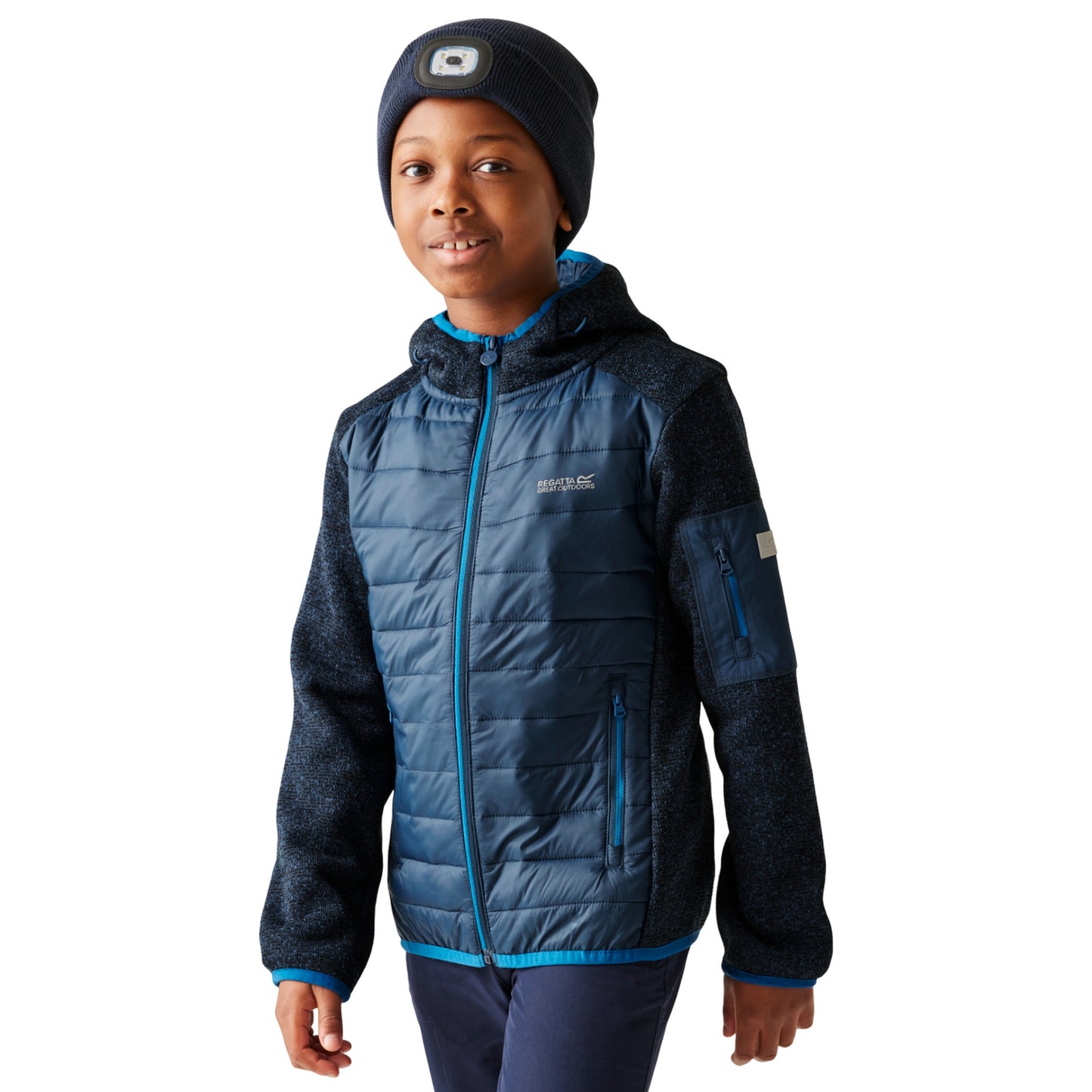 Moonlight Denim - Lifestyle - Regatta Childrens-Kids Newhill Hybrid Jacket