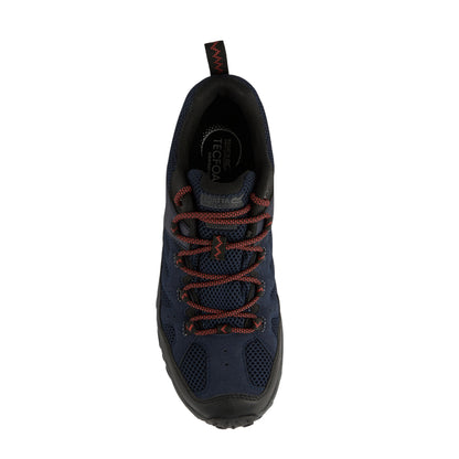 Navy-Potters Clay - Side - Regatta Mens Edgepoint IV Low Walking Shoes