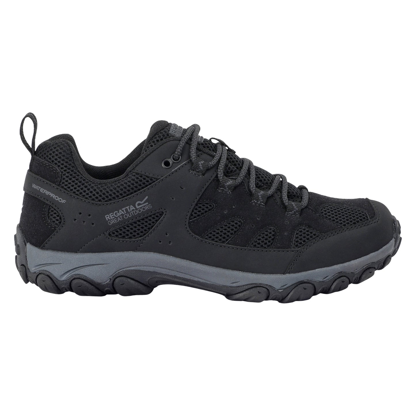 Black-Granite - Side - Regatta Mens Edgepoint IV Low Walking Shoes