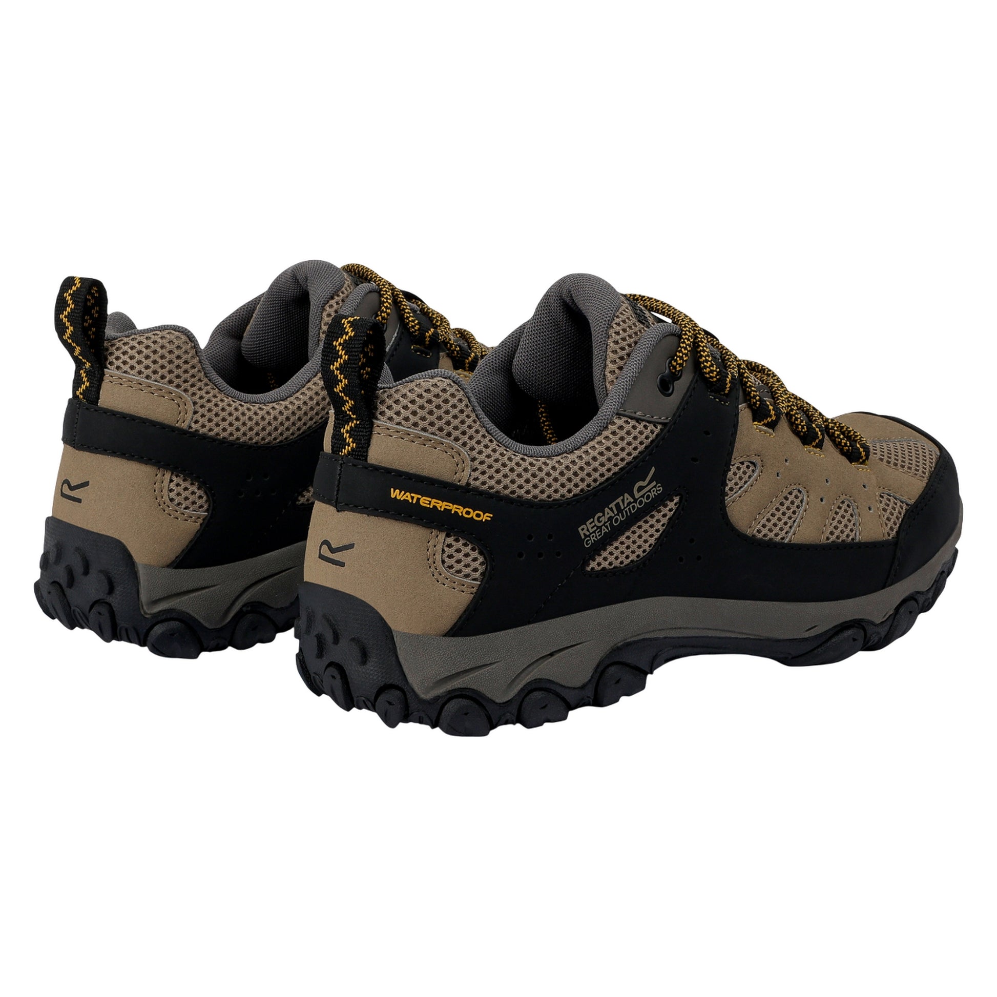 Clay-Gold Flake - Back - Regatta Mens Edgepoint IV Low Walking Shoes