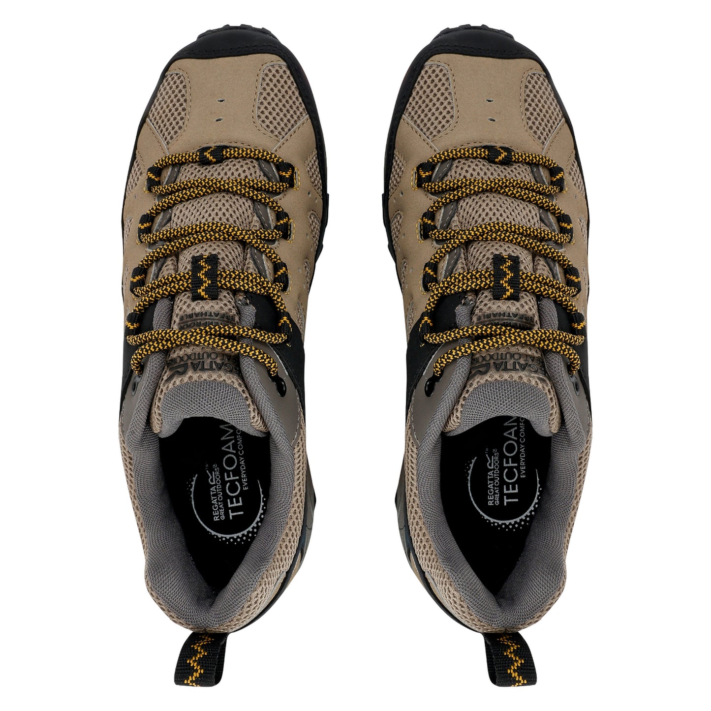 Clay-Gold Flake - Lifestyle - Regatta Mens Edgepoint IV Low Walking Shoes