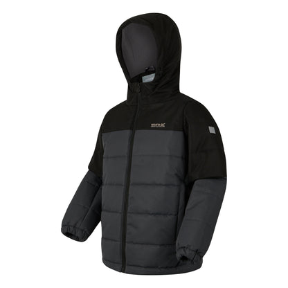 Black-Seal Grey - Side - Regatta Childrens-Kids Lofthouse Insulated Jacket